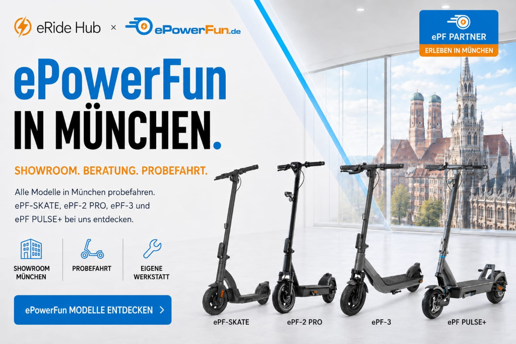 ePowerFun – Premium Store München: Showroom, Beratung, Probefahrt